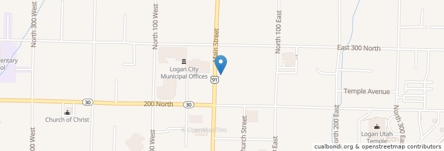 Mapa de ubicacion de Jack's Wood Fired Oven en Amerika Birleşik Devletleri, Utah, Cache County, Logan.