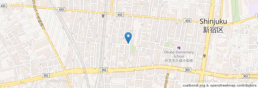 Mapa de ubicacion de 釜山食堂 en 日本, 东京都/東京都, 新宿区/新宿區.