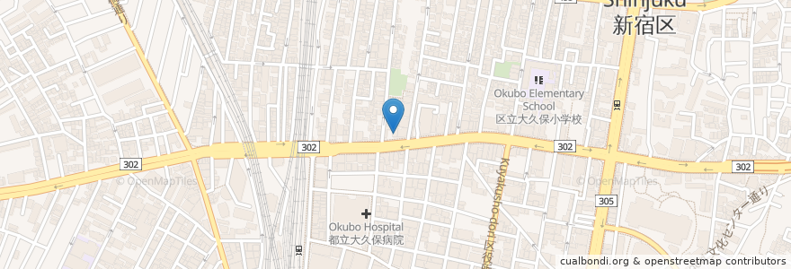 Mapa de ubicacion de SHOWBOX en Japão, Tóquio, 新宿区.