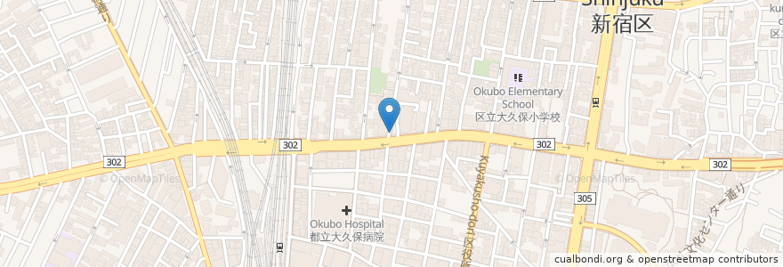 Mapa de ubicacion de ジョンノ福餅屋 en Japon, Tokyo, Shinjuku.