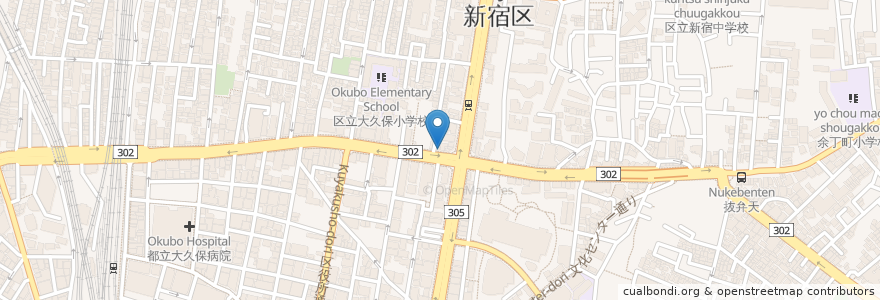 Mapa de ubicacion de 日本イエス中心教会 en Japan, Tokyo, Shinjuku.