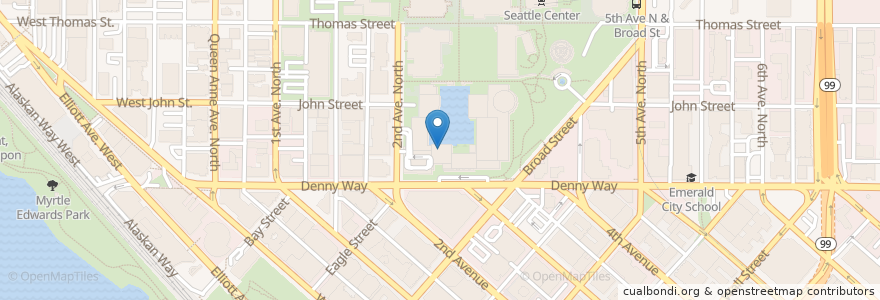Mapa de ubicacion de Laser Dome en 美利坚合众国/美利堅合眾國, 华盛顿州 / 華盛頓州, King County, Seattle.