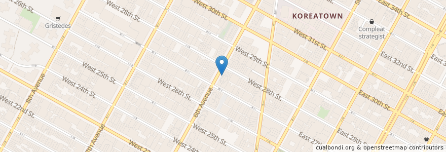 Mapa de ubicacion de Waldy's Woodfire Pizza & Penne en 美利坚合众国/美利堅合眾國, 纽约州 / 紐約州, 纽约, 纽约县, Manhattan, Manhattan Community Board 5.