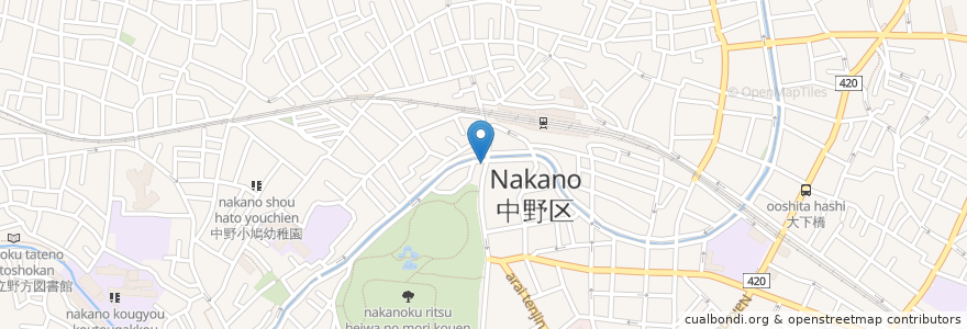 Mapa de ubicacion de ごたる en Jepun, 東京都, 中野区.