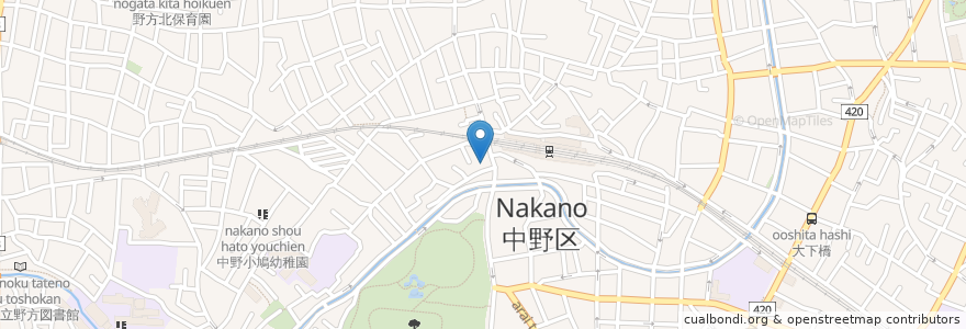 Mapa de ubicacion de 南口歯科 en ژاپن, 東京都, 中野区.