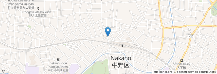 Mapa de ubicacion de 優歯科クリニック en Japan, Tokio, 中野区.