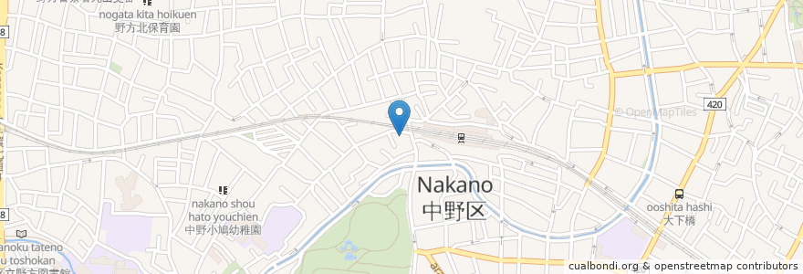 Mapa de ubicacion de 香気 四川麺条 en Jepun, 東京都, 中野区.