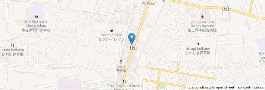 Mapa de ubicacion de 広田医院 en 日本, 京都府, 宇治市.