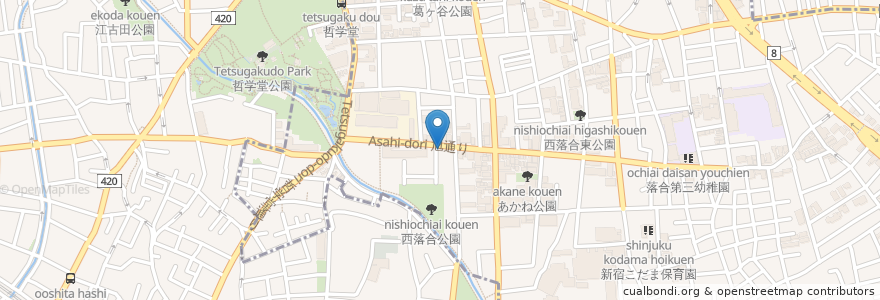 Mapa de ubicacion de ごんタコ en Jepun, 東京都, 中野区.