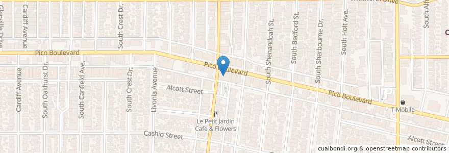 Mapa de ubicacion de Walgreens en Stati Uniti D'America, California, Los Angeles County, Los Angeles.