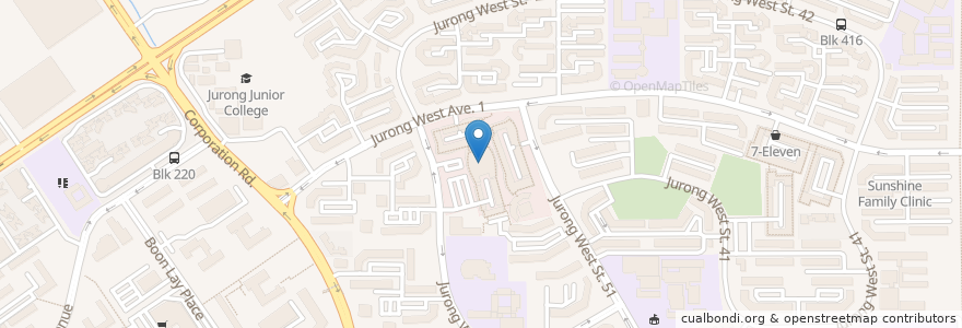 Mapa de ubicacion de Jurong West Street 52 Food Centre en Сингапур, Southwest.