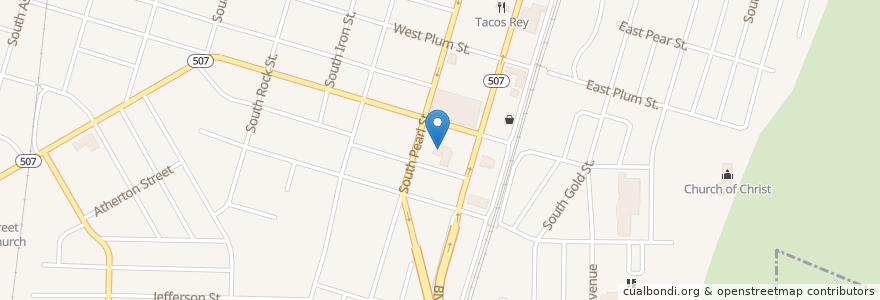 Mapa de ubicacion de Soft Touch Car Wash en 미국, 워싱턴, Lewis County, Centralia.