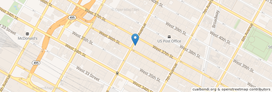 Mapa de ubicacion de The Houndstooth Pub en 美利坚合众国/美利堅合眾國, 纽约州 / 紐約州, 纽约, 纽约县, Manhattan, Manhattan Community Board 5, Manhattan Community Board 4.