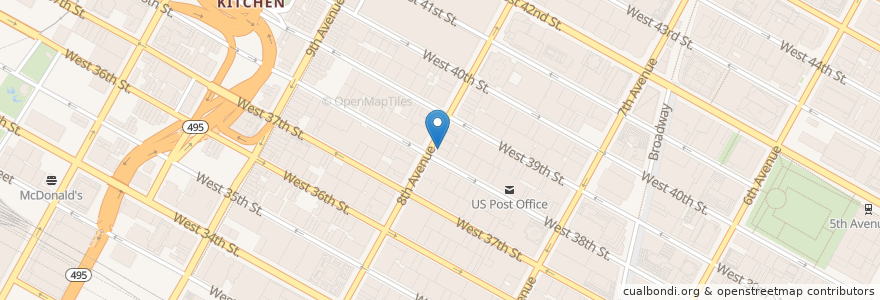 Mapa de ubicacion de Grace Cafe en Соединённые Штаты Америки, Нью-Йорк, Нью-Йорк, Округ Нью-Йорк, Манхэттен, Manhattan Community Board 5, Manhattan Community Board 4.