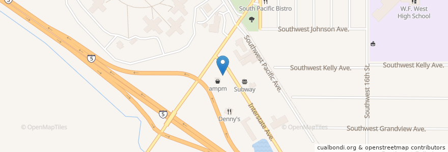 Mapa de ubicacion de Arco en Stati Uniti D'America, Washington, Lewis County, Chehalis.