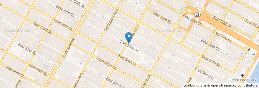 Mapa de ubicacion de P.J. Clarke’s en الولايات المتّحدة الأمريكيّة, نيويورك, New York, New York County, Manhattan, Manhattan Community Board 6.