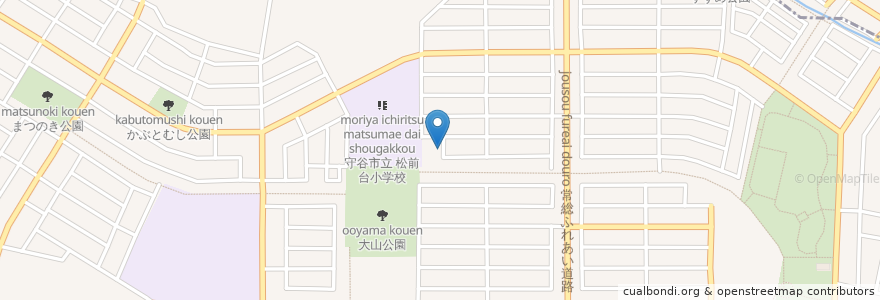 Mapa de ubicacion de 守谷保育園 en 일본, 이바라키현, 守谷市.