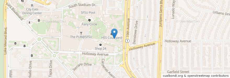 Mapa de ubicacion de HSS Room 121 Cafe en 미국, 캘리포니아주, 샌프란시스코, 샌프란시스코.
