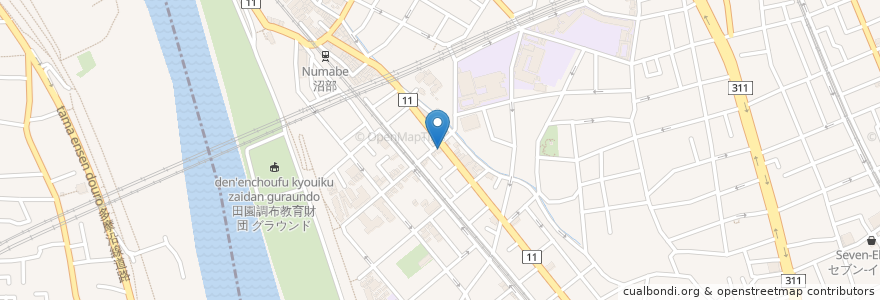 Mapa de ubicacion de あすなろ 動物病院 en 日本, 東京都, 大田区.