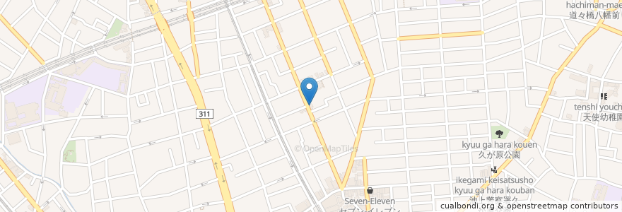 Mapa de ubicacion de つぐみ薬局 en Giappone, Tokyo, 大田区.