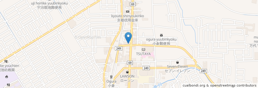 Mapa de ubicacion de Pizza Hut en Japonya, 京都府, 宇治市.
