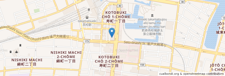Mapa de ubicacion de JA香川県 en Jepun, 香川県, 高松市.
