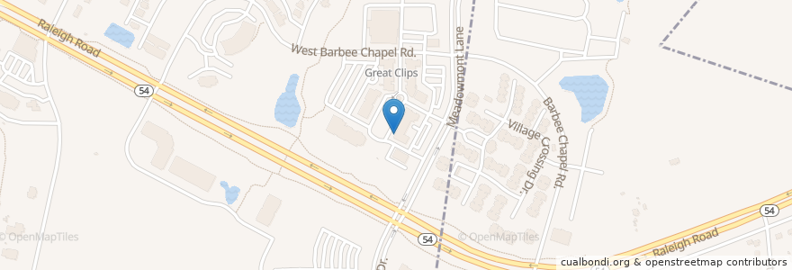 Mapa de ubicacion de [One] Restaurant en 미국, 노스캐롤라이나, Orange County, Chapel Hill.