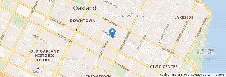 Mapa de ubicacion de Shadow Ultra Lounge en Estados Unidos Da América, Califórnia, Condado De Alameda, Oakland.