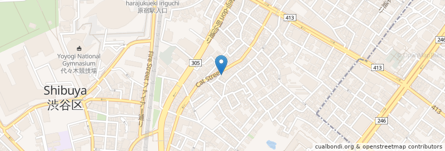 Mapa de ubicacion de The Roastery by Nozy Coffee en 日本, 東京都, 渋谷区.