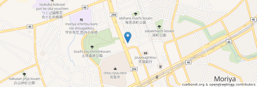 Mapa de ubicacion de 取手警察署守谷地区交番 en Japão, 茨城県, 守谷市.