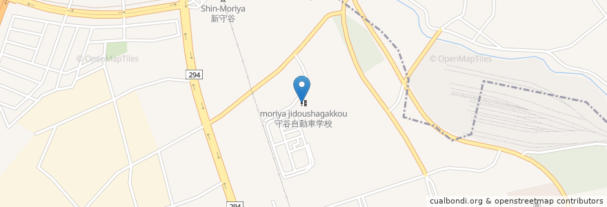 Mapa de ubicacion de 守谷自動車学校 en Japón, Prefectura De Ibaraki, 守谷市.