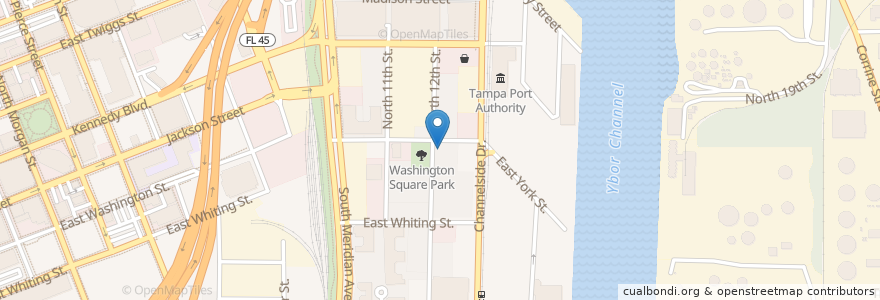 Mapa de ubicacion de Bamboozle Tea Lounge en 美利坚合众国/美利堅合眾國, 佛罗里达州/佛羅里達州, Hillsborough County, Tampa.