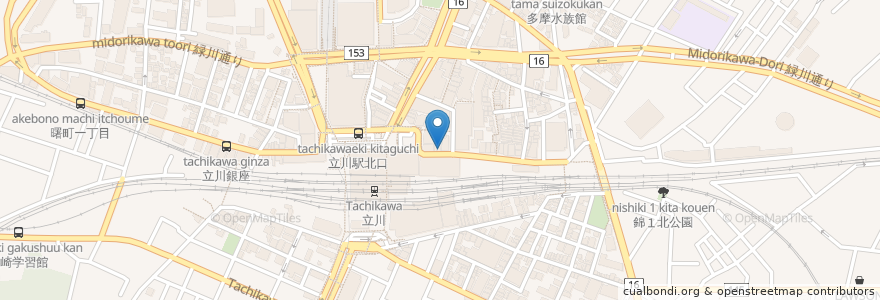 Mapa de ubicacion de 山本歯科医院 en Япония, Токио, Татикава.