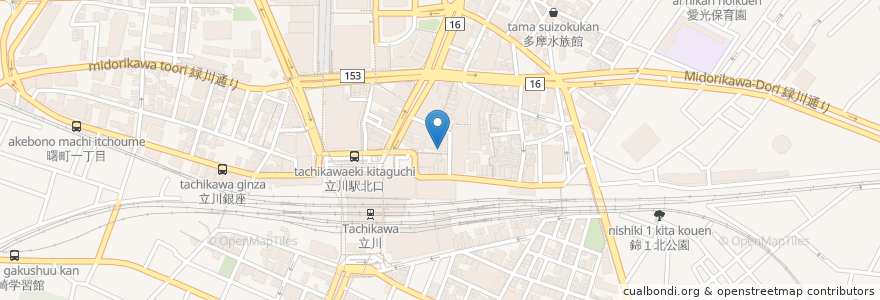 Mapa de ubicacion de Seed en Japan, Tokio, 立川市.