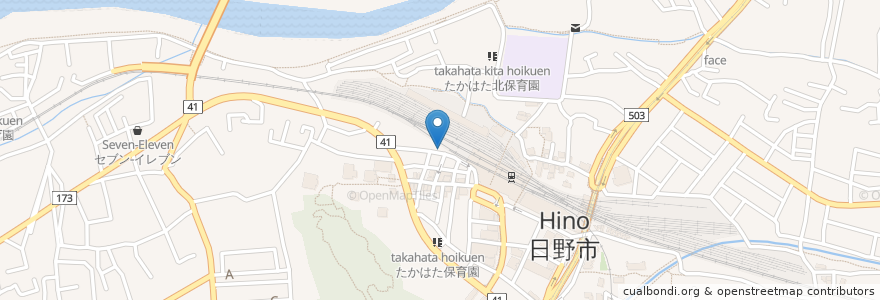 Mapa de ubicacion de おおまさ en ژاپن, 東京都, 日野市.
