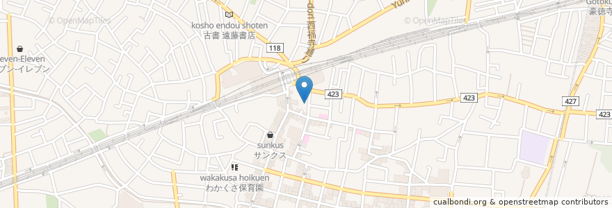 Mapa de ubicacion de アルルカン en Japan, Tokio, 世田谷区.