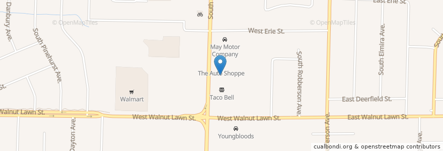 Mapa de ubicacion de Lucy's Chinese Food en Amerika Syarikat, Missouri, Greene County, Springfield.