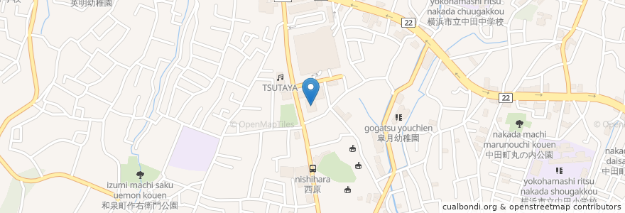 Mapa de ubicacion de ウェルパーク en ژاپن, 神奈川県, 横浜市, 泉区.
