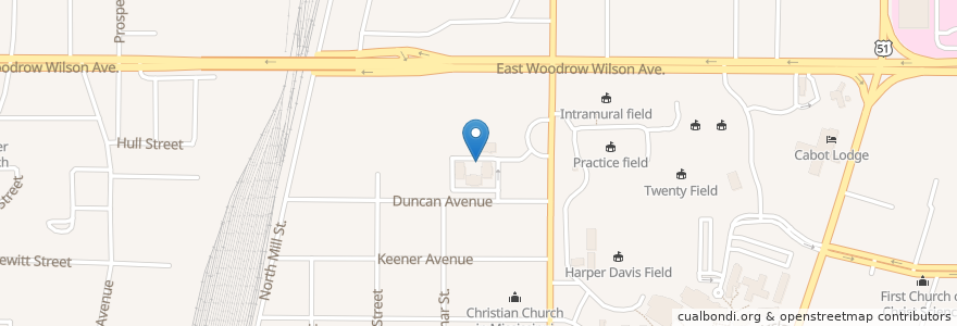 Mapa de ubicacion de Mississippi Children's Home Services - Jean Austen Bagley Campus en 美利坚合众国/美利堅合眾國, 密西西比州, Hinds County, Jackson.