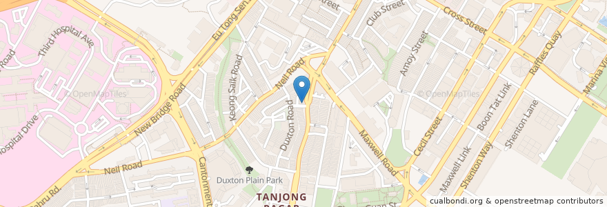 Mapa de ubicacion de Tippling Club en 新加坡, 中区.