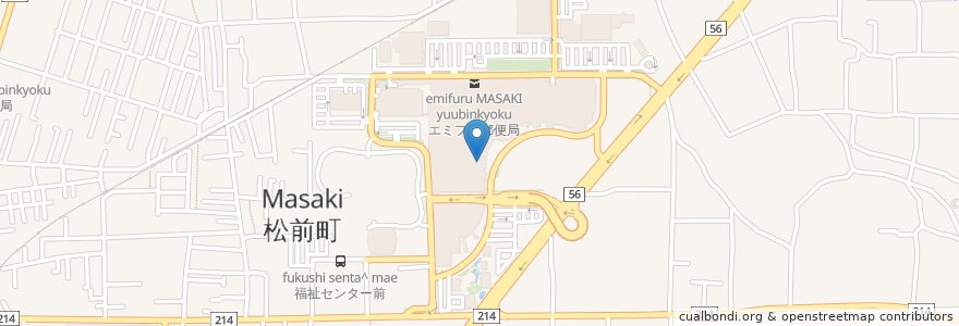 Mapa de ubicacion de マクドナルド エミフルMASAKI店 en Giappone, Prefettura Di Ehime, 伊予郡, 松前町.