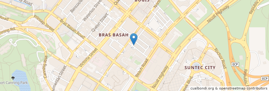 Mapa de ubicacion de Mr Punch Rooftop Bar en 新加坡, 中区.