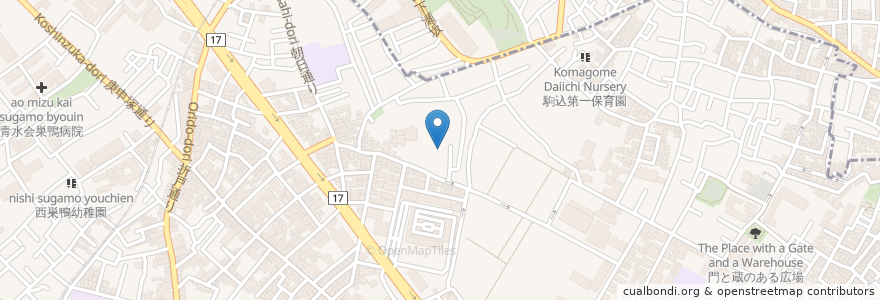 Mapa de ubicacion de 功徳院東京別院 en Giappone, Tokyo, 北区.