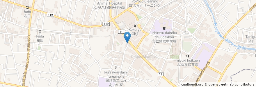 Mapa de ubicacion de guzu en 日本, 東京都, 調布市.