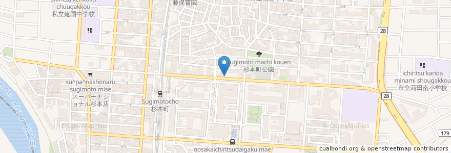 Mapa de ubicacion de Takoshu en Japan, 大阪府, 住吉区.