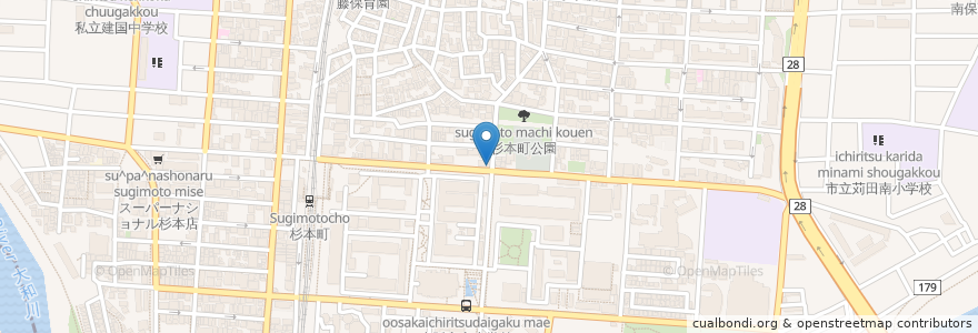 Mapa de ubicacion de ちゃんぽん専門店CAVOLO en 日本, 大阪府, 住吉区.
