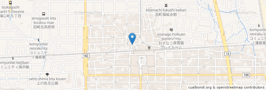 Mapa de ubicacion de ドトールコーヒーショップ en Japan, Präfektur Hyōgo, 尼崎市.