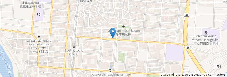 Mapa de ubicacion de もん吉 en Japan, Osaka Prefecture, Sumiyoshi Ward.
