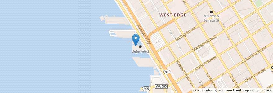 Mapa de ubicacion de Chase ATM en Stati Uniti D'America, Washington, King County, Seattle.