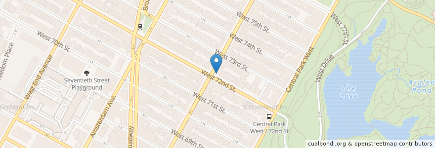Mapa de ubicacion de Dakota Bar en الولايات المتّحدة الأمريكيّة, نيويورك, New York, New York County, Manhattan, Manhattan Community Board 7.